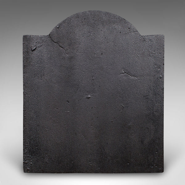 Antique Maritime Fire Back, English, Cast Iron Fireplace Reflector, Victorian