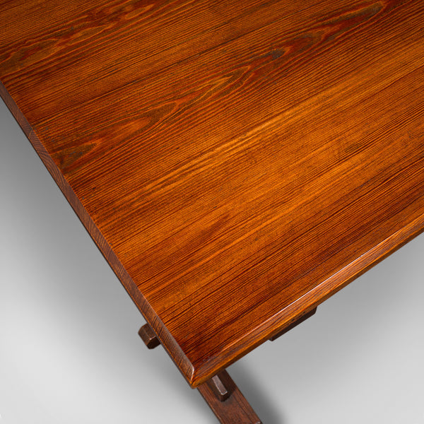 Antique Hall Table, Victorian, Pitch Pine, Kitchen, Ecclesiastical, Circa 1870
