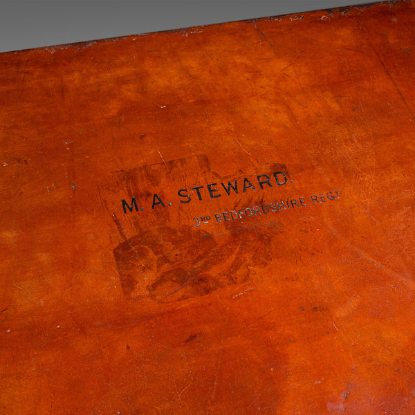 Antique Travel Suitcase, English, Leather Gentleman’s Case, Edwardian, C.1910