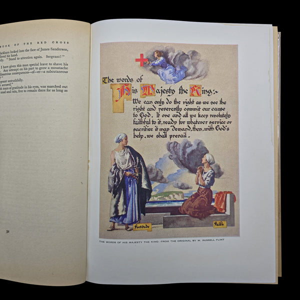 Vintage, The Queen's Book of the Red Cross, Royal History, First Edition, WWII