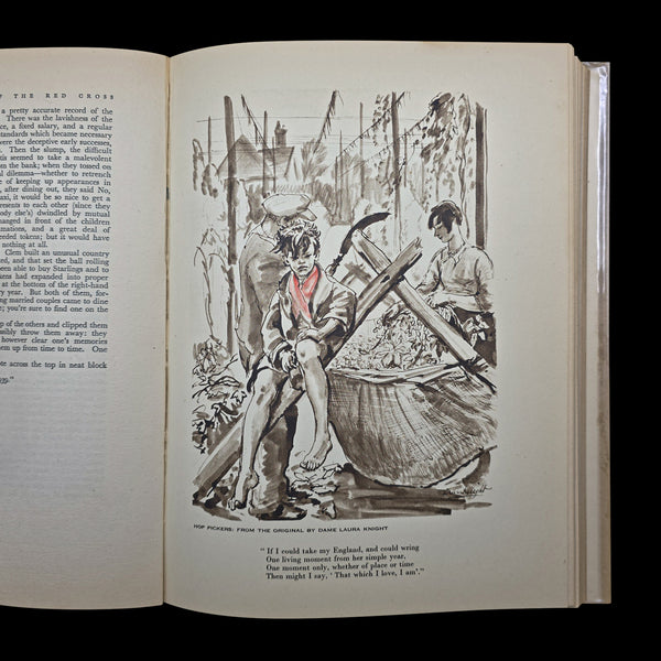 Vintage, The Queen's Book of the Red Cross, Royal History, First Edition, WWII