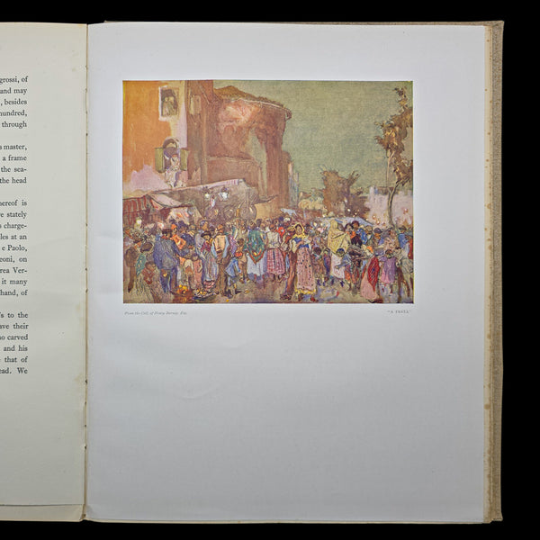 Antique Art Book, The Pageant of Venice, Hutton & Brangwyn, Illustrated, C.1920
