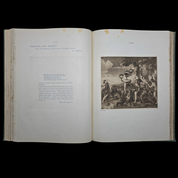 Antique Art Book, The Hundred Best Pictures, Hardcover, Illustrated, Edwardian