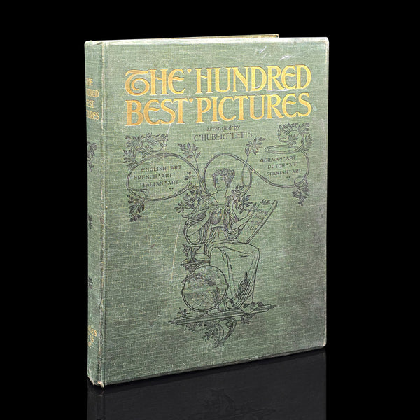 Antique Art Book, The Hundred Best Pictures, Hardcover, Illustrated, Edwardian