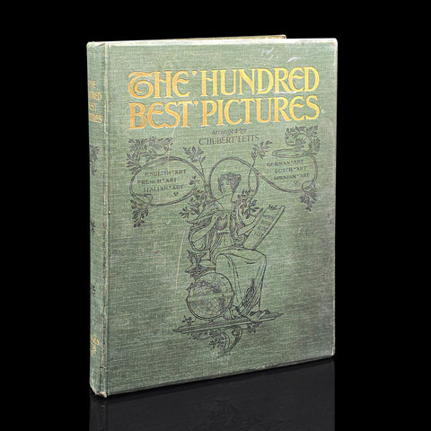 Antique Art Book, The Hundred Best Pictures, Hardcover, Illustrated, Edwardian