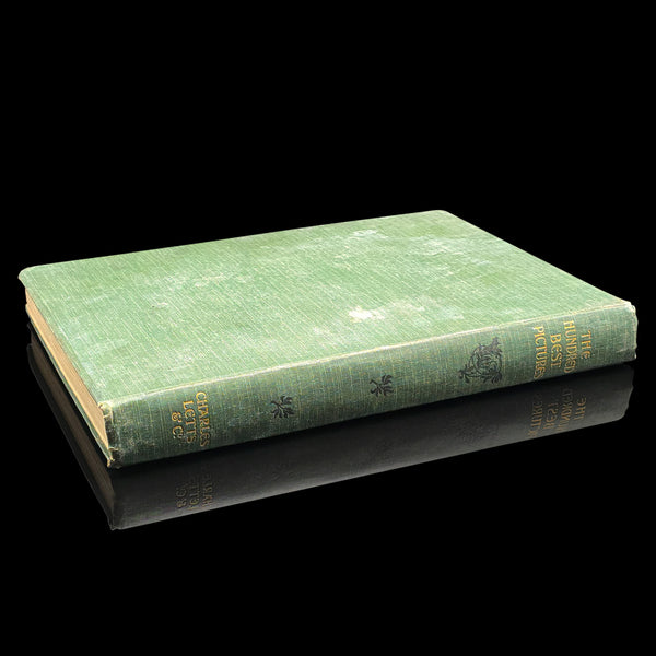 Antique Art Book, The Hundred Best Pictures, Hardcover, Illustrated, Edwardian