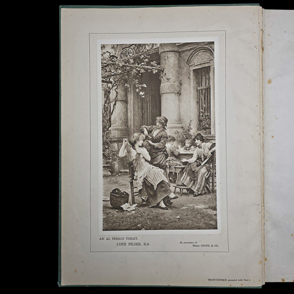Antique Art Book, The Hundred Best Pictures, Hardcover, Illustrated, Edwardian