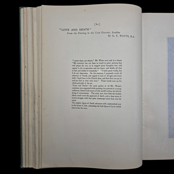Antique Art Book, The Hundred Best Pictures, Hardcover, Illustrated, Edwardian
