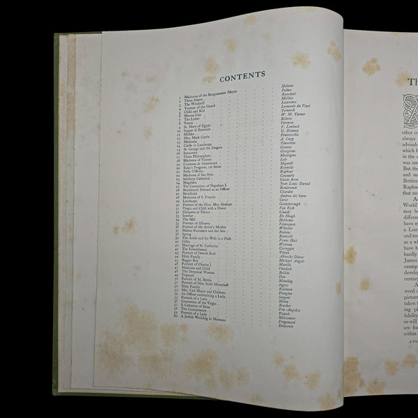 Antique Art Book, The Masters' Masterpieces, Hardcover, Illustrated, Edwardian