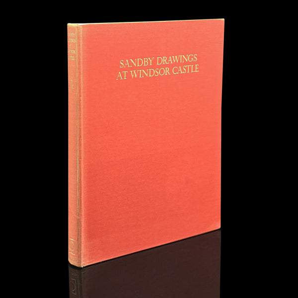 Vintage Art Book, Sandby Drawings at Windsor Castle, Illustrated, Mid Century