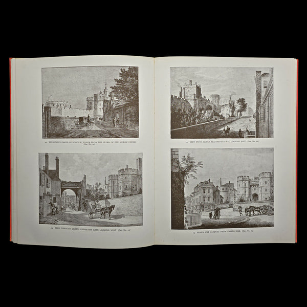 Vintage Art Book, Sandby Drawings at Windsor Castle, Illustrated, Mid Century