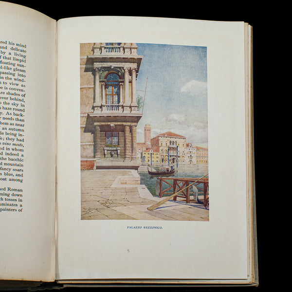Antique Venice Art Book, Illustrated, Travel, Edwardian, Reginald Barratt, 1907