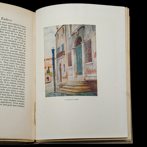 Antique Venice Art Book, Illustrated, Travel, Edwardian, Reginald Barratt, 1907