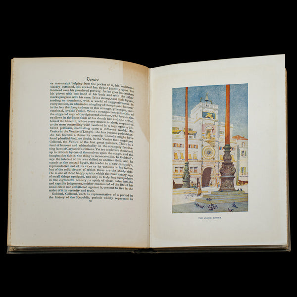 Antique Venice Art Book, Illustrated, Travel, Edwardian, Reginald Barratt, 1907