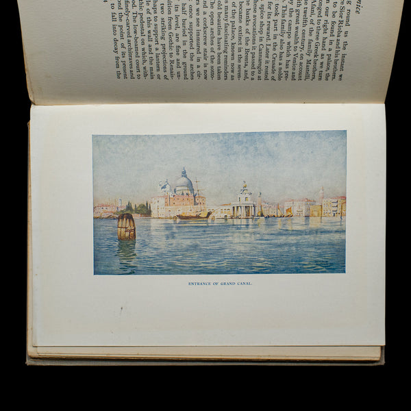 Antique Venice Art Book, Illustrated, Travel, Edwardian, Reginald Barratt, 1907