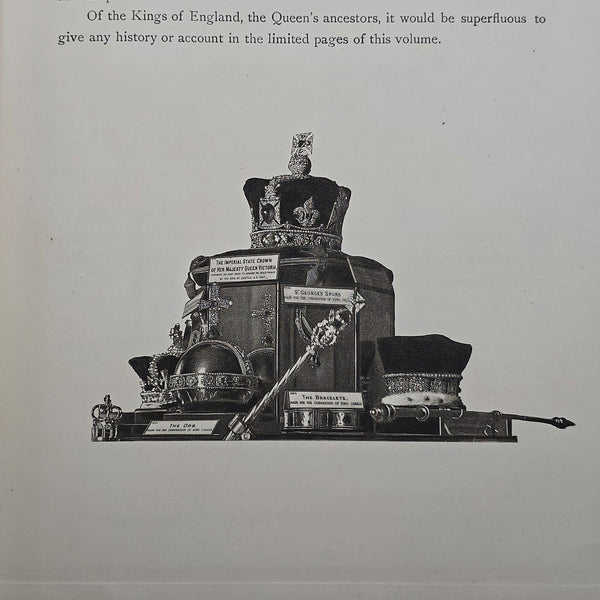 Antique Royal Book, Queen Victoria, History Reference, Hardcover, Jubilee, 1897