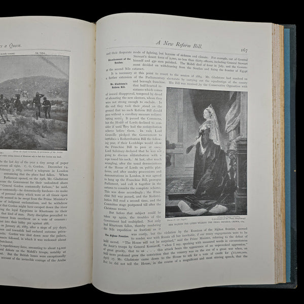 Antique Royal Book, Sixty Years a Queen, History Reference, Hardcover, Victorian