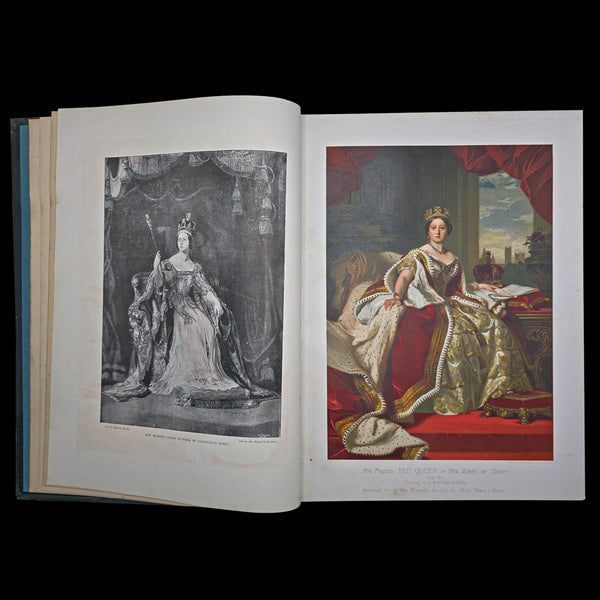 Antique Royal Book, Sixty Years a Queen, History Reference, Hardcover, Victorian