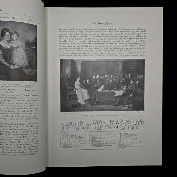 Antique Royal Book, Sixty Years a Queen, History Reference, Hardcover, Victorian