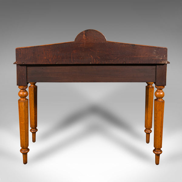 Antique Hall Side Table, Early Victorian, Scottish, Golden Oak, Console, C.1850