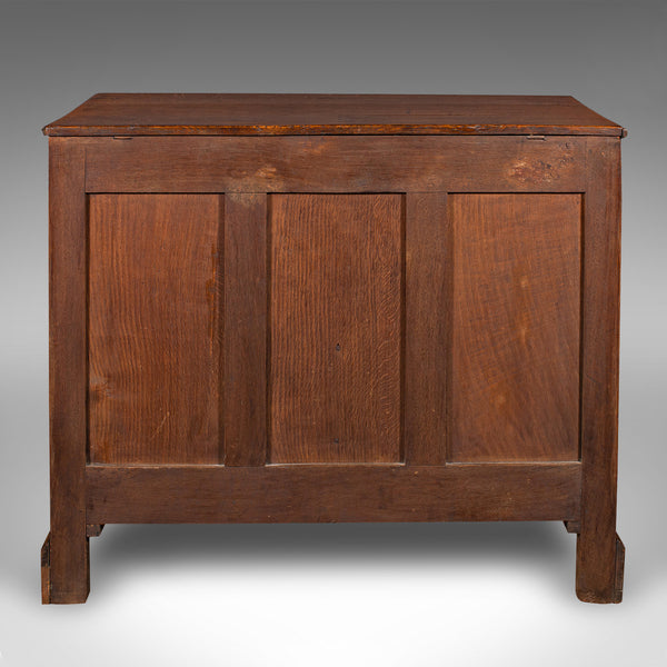 Large Antique Mule Chest, Georgian, Oak, Coffer Over Three Drawers, Circa 1780