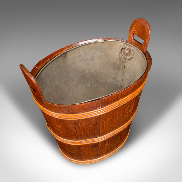 Antique Lidded Waste Bin, Georgian, Dutch, Oak, Fruitwood, Fireside Store C.1800