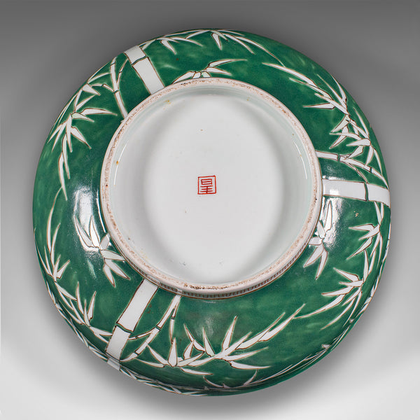 Vintage Fruit Bowl, Japanese, Ceramic, Serving Dish, Display, Art Deco, C.1940