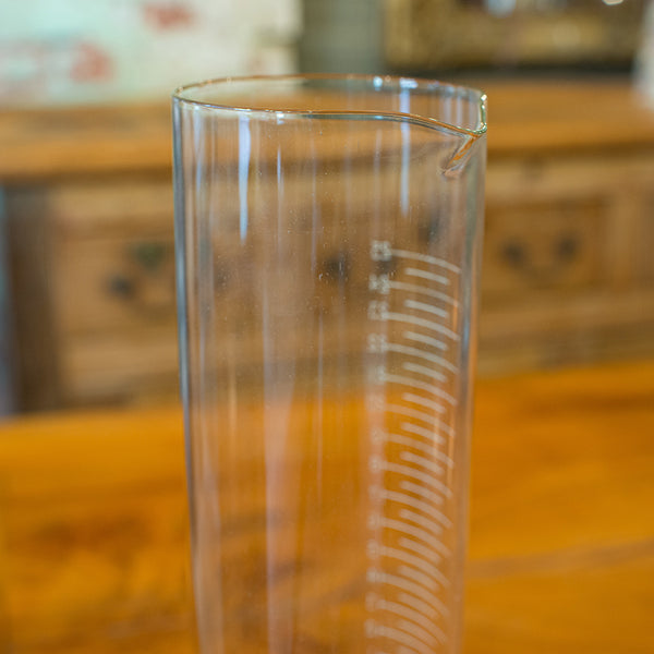 Pair of Antique Customs & Excise Measures, English, Etched Glass Beakers C.1920