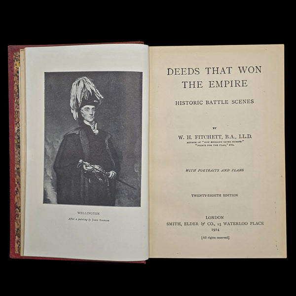 Antique Military Reference Book, Deeds That Won the Empire, History, Illustrated