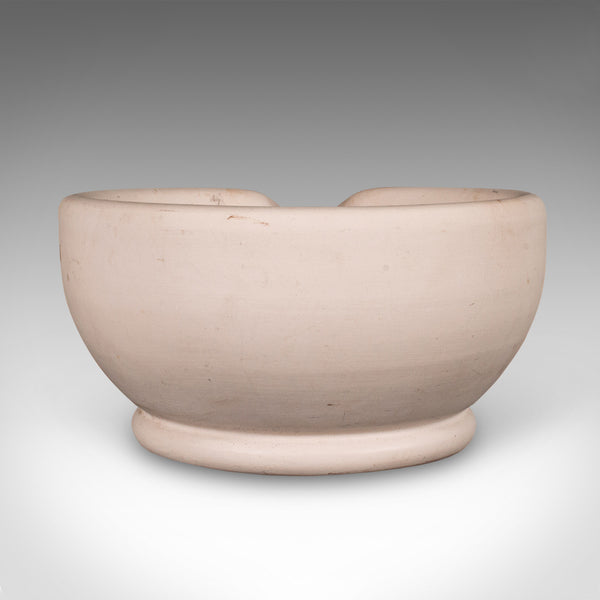 Large Antique Mortar & Pestle, English, Ceramic, Beech, Apothecary, Edwardian