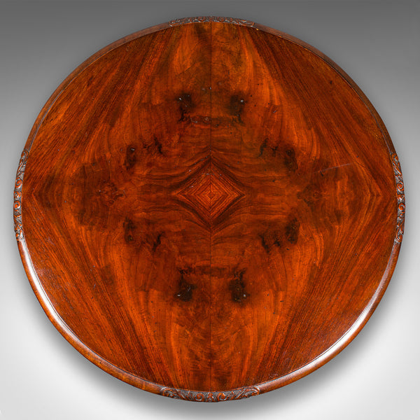 Antique Circular Bookcase, English, Centrepiece Library Table, Edwardian, C.1910