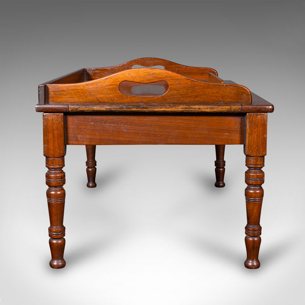 Antique Gentleman's Reading Tray, English, Walnut, Supper, Edwardian, C.1910