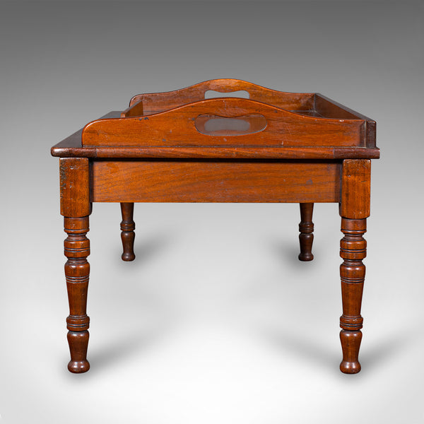 Antique Gentleman's Reading Tray, English, Walnut, Supper, Edwardian, C.1910