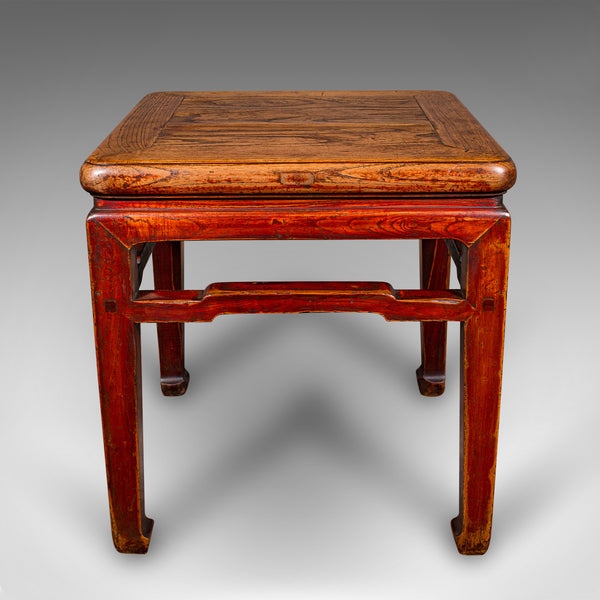 Antique Chabudai Table, Japanese, Elm, Tea, Kneeling, Meiji, Victorian, C.1900