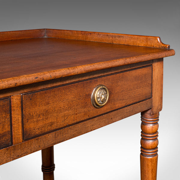 Antique Scholar's Desk, English, Writing Table, Side, Study, Regency, Circa 1820