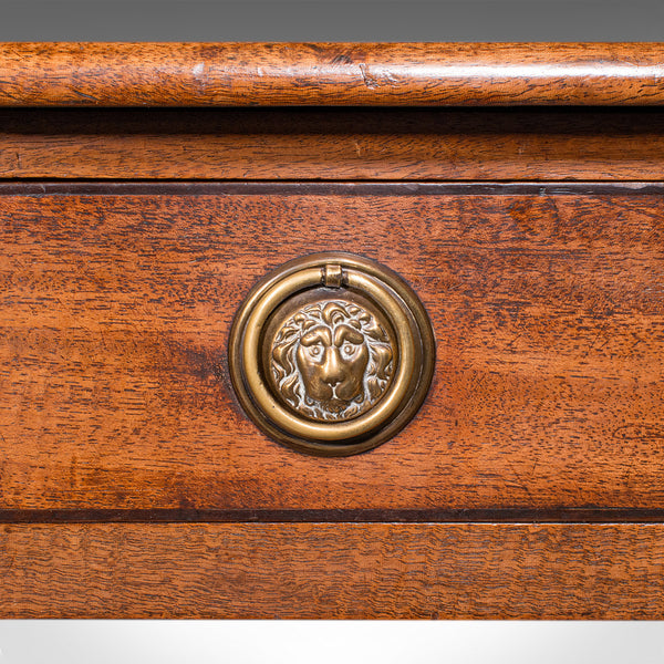 Antique Scholar's Desk, English, Writing Table, Side, Study, Regency, Circa 1820