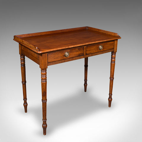 Antique Scholar's Desk, English, Writing Table, Side, Study, Regency, Circa 1820