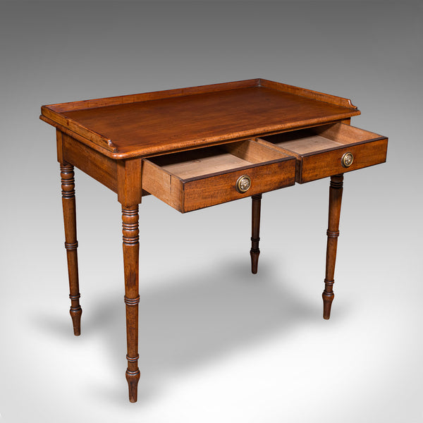 Antique Scholar's Desk, English, Writing Table, Side, Study, Regency, Circa 1820