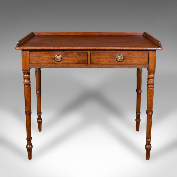 Antique Scholar's Desk, English, Writing Table, Side, Study, Regency, Circa 1820