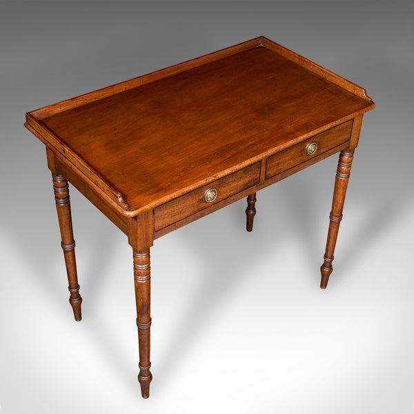 Antique Scholar's Desk, English, Writing Table, Side, Study, Regency, Circa 1820