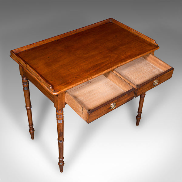 Antique Scholar's Desk, English, Writing Table, Side, Study, Regency, Circa 1820