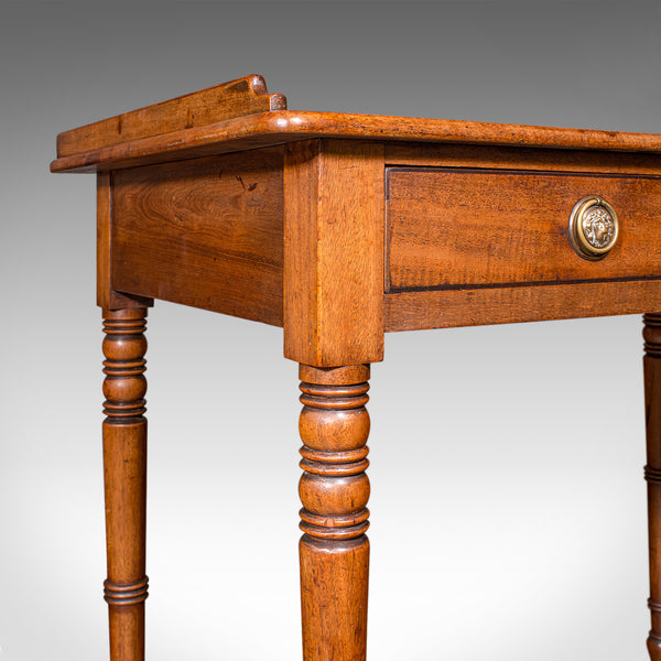 Antique Scholar's Desk, English, Writing Table, Side, Study, Regency, Circa 1820