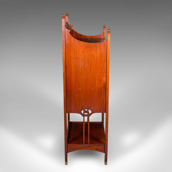 Antique Fall Front Music Cabinet, English, Art Nouveau, Victorian, After Liberty
