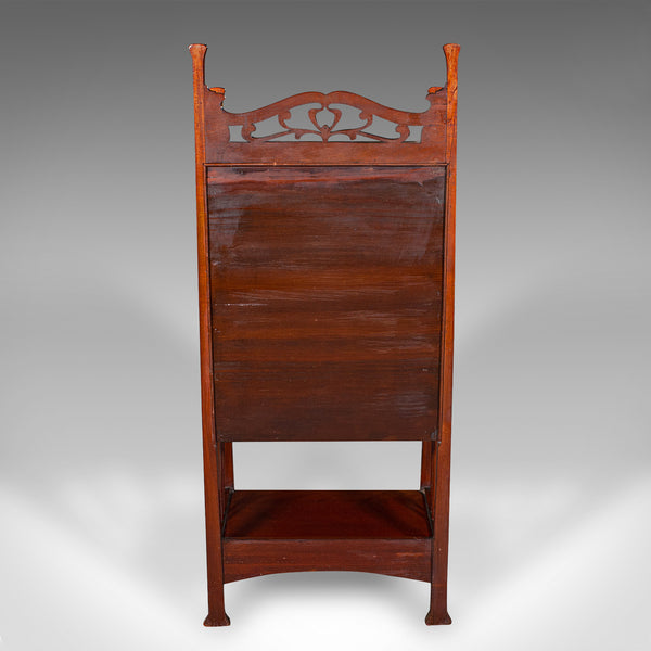 Antique Fall Front Music Cabinet, English, Art Nouveau, Victorian, After Liberty