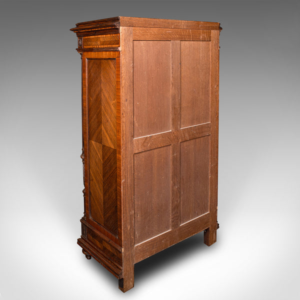Antique Tallboy Correspondence Desk, French, Kingwood, Escritoire, Victorian