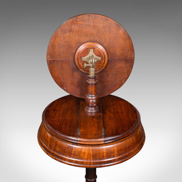 Antique Tripod Shaving Mirror, English, Vanity Grooming Stand, Victorian, C.1840
