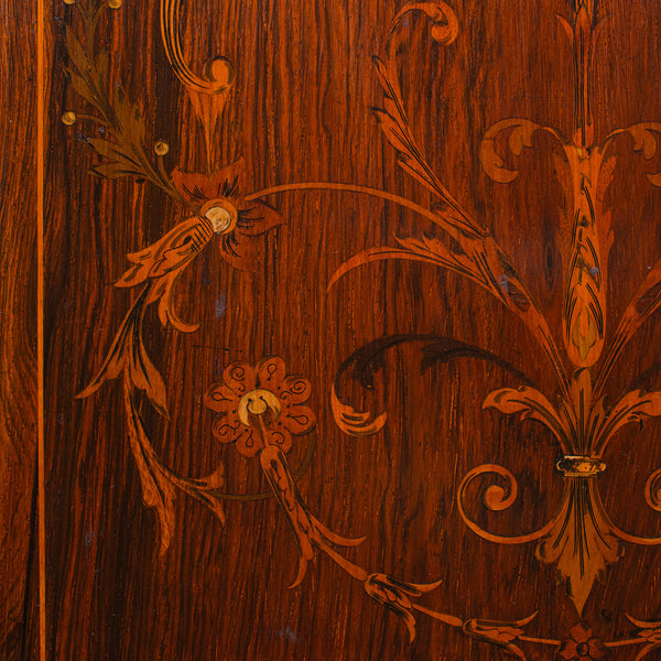 Small Antique Corner Cabinet, English, Georgian Revival, Cupboard, Edwardian