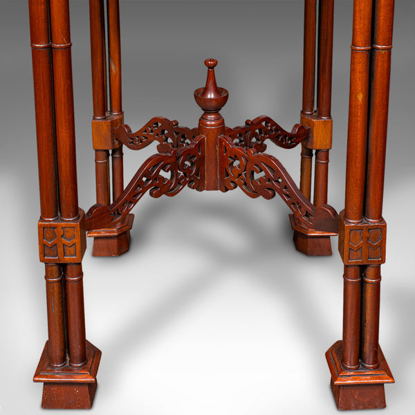 Vintage Occasional Table, Oriental, Chippendale Revival, Lamp, Side, Circa 1970