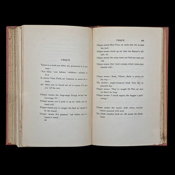Antique Poetry Book, The Five Nations, Rudyard Kipling, Poems, Literary Classic