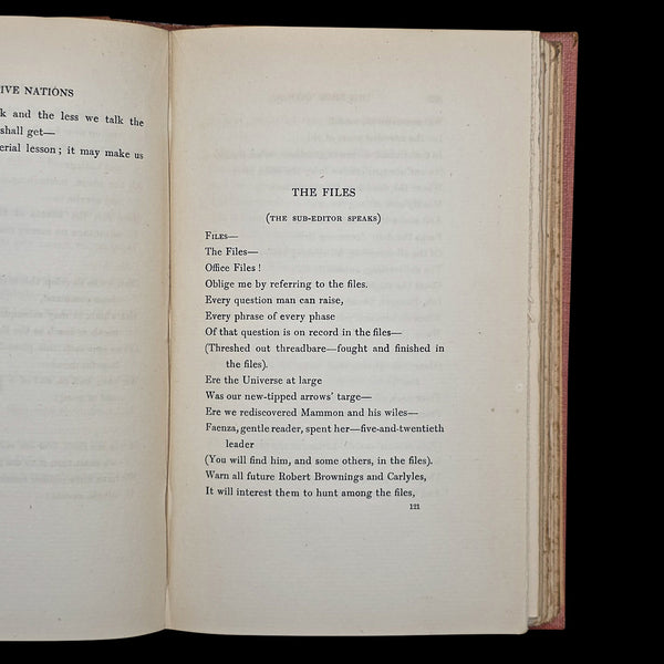 Antique Poetry Book, The Five Nations, Rudyard Kipling, Poems, Literary Classic